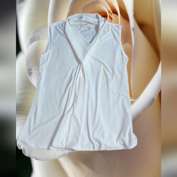 Pretty! Silky prospect boulevard white top size medium - Picture 2 of 3